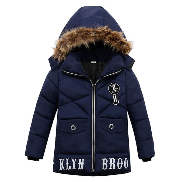 

kids jacket 2018 autumn winter baby boys jacket for boys winter coat children warm outerwear coat for cotton-padded clothes, Blue;gray