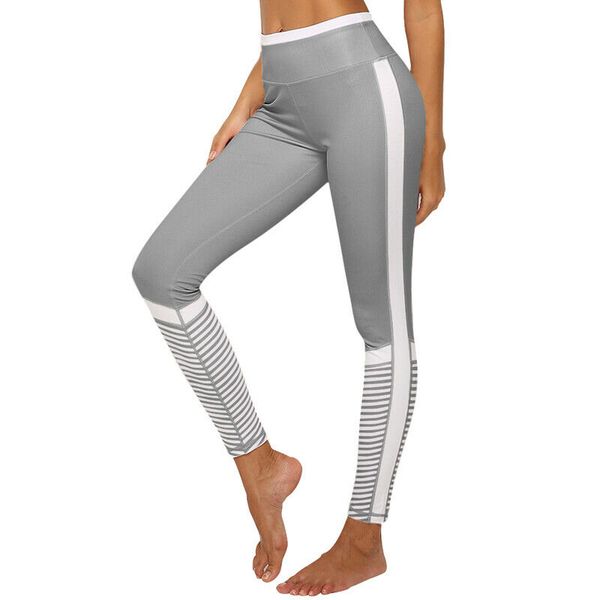 

women high waist sports yoga pants letter print fitness gym leggings trousers, White;red
