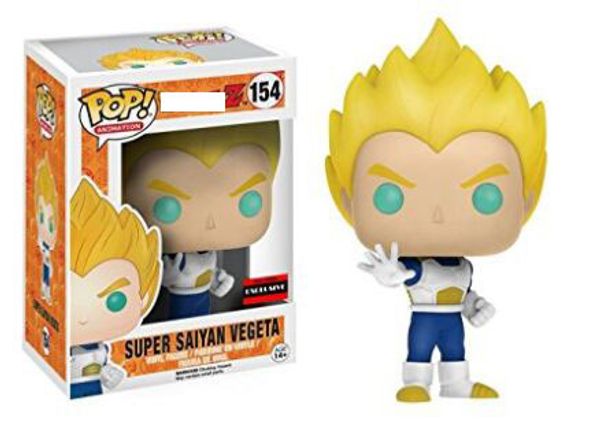 

funko pop #154 animation dragon ball z anime super saiyan vegeta action figures toy for boy girl party gift