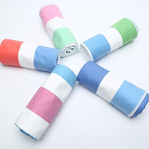 

80*160cm striped quick-drying beach towel printed outdoor sports portable microfiber bath towel
