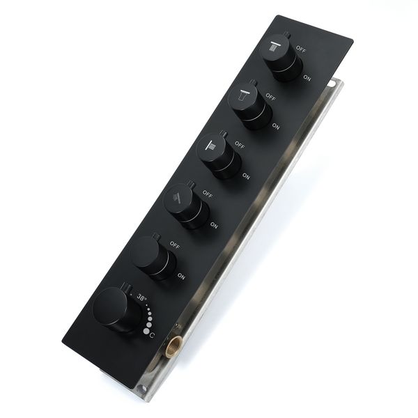 

bathroom shower mixer big water flow shower faucets 5 ways thermostatic brass diverter valves shower controller black