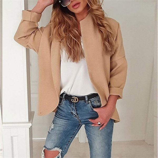 

2019 new autumn women causal cardigan coat brand designer fashion long sleeve ladies short women clothes plus size, Black;brown