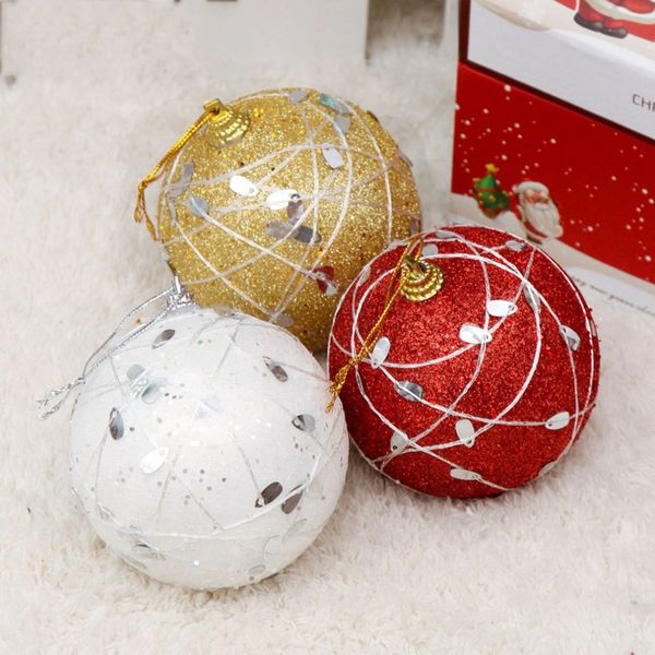 

sequin winding foam christmas ball pendant christmas tree decor ball party hanging ornament decorations for home