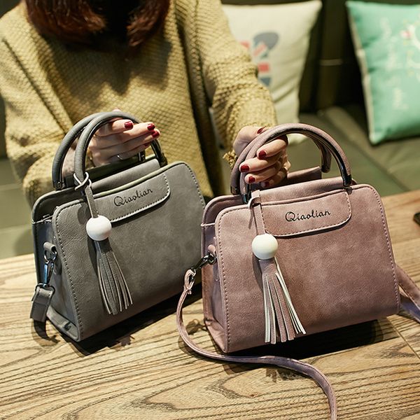 

yuhua, 2020 new women handbags, simple fashion flap, trend tassel woman messenger bag, korean version shoulder bag. t200428
