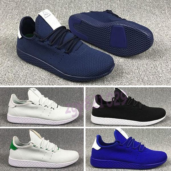 

новый pharrell williams х теннис hu женщины мужских кроссовок stan smith primeknit многоцветных тренажёры спорт беговых кроссовки размер 36, Black;brown