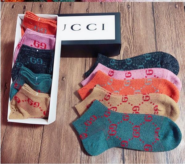 

5 pairs/lot fashion mens sock women cotton couple luxury mens designer socks size, Black;white