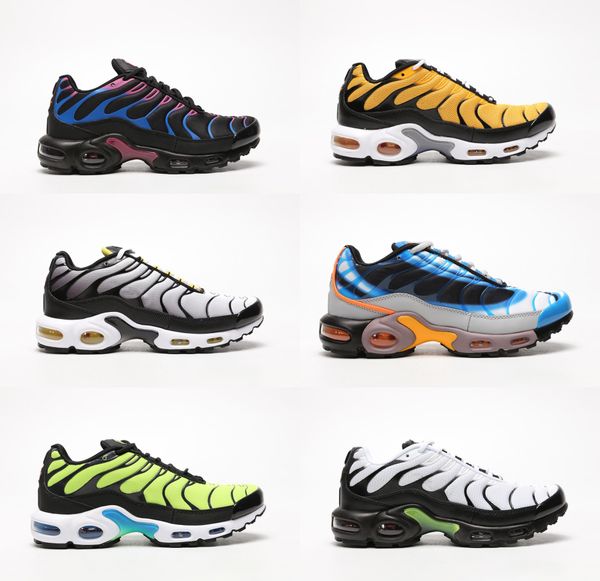 

2019 new design tn men and women shoes breathable mesh chaussures homme tn requin noir casual running shoes size 7-12