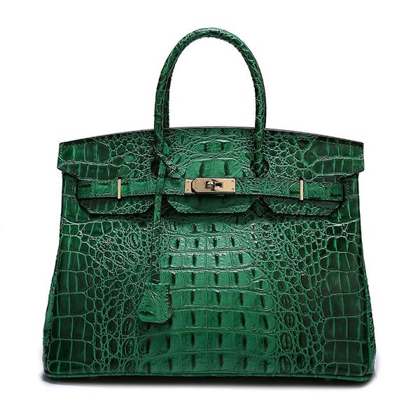 

angel2019 leather genuine woman will capacity cowhide ma'am handbag trend crocodile grain single shoulder package