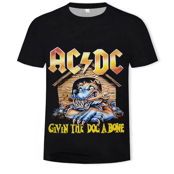 

mens designer watchdog 3d digital printing round collar t-shirt, White;black