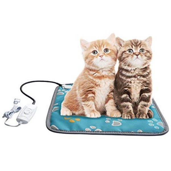 

warmer pet heat mat pet heating pad adjustable temperature waterproof cat dog bed soft and power saving electric heating bla