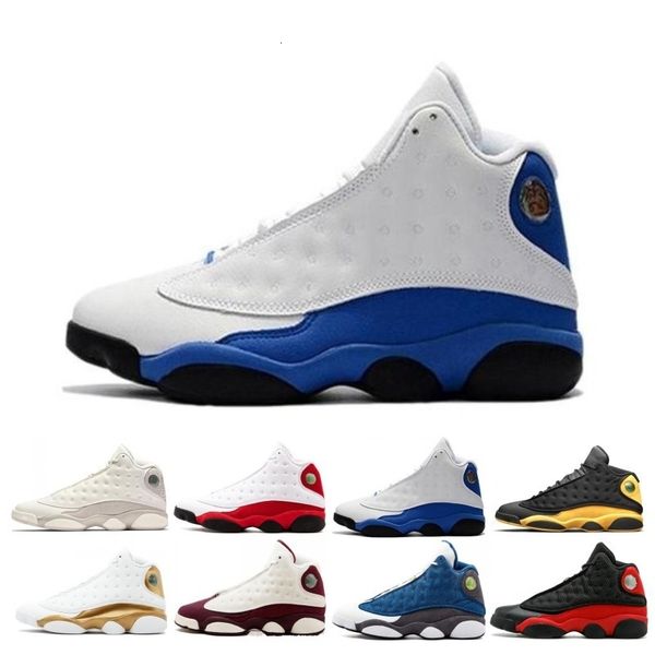 

hipping 13 13s mens basketball shoes italy blue melo class of 2003 pure money black cat bred flint sports sneakers size 7-13