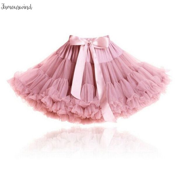 

юбка женской пушистого шифон pettiskirts тюль юбка партия пачка юбка женщина лолита petticoat женщины роза dusty pink тута, Black