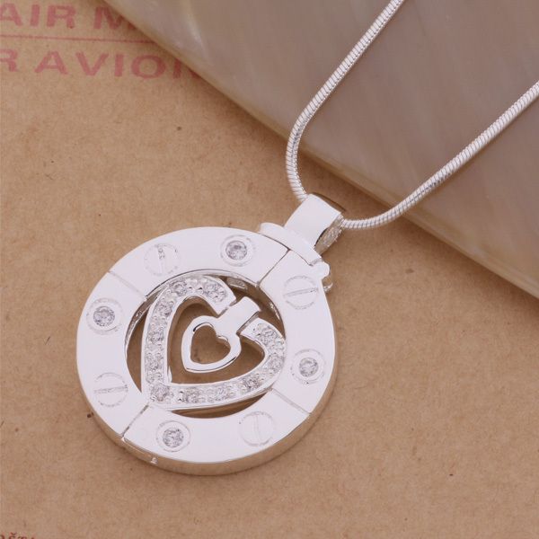

wholesale silver plated fashion jewelry chains necklace pendant wn-292