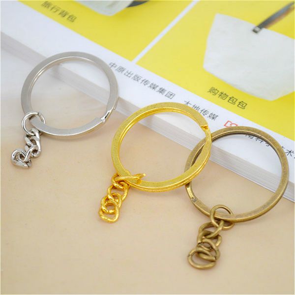 

25-28mm metal key lovers' keychain accessories wholesale, Silver