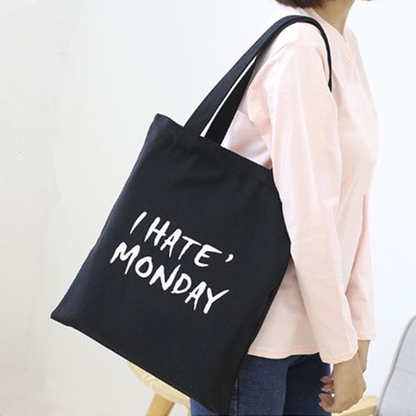 

ladies handbags cloth canvas tote bag cotton shopping travel women eco reusable shoulder shopper bags high capacity