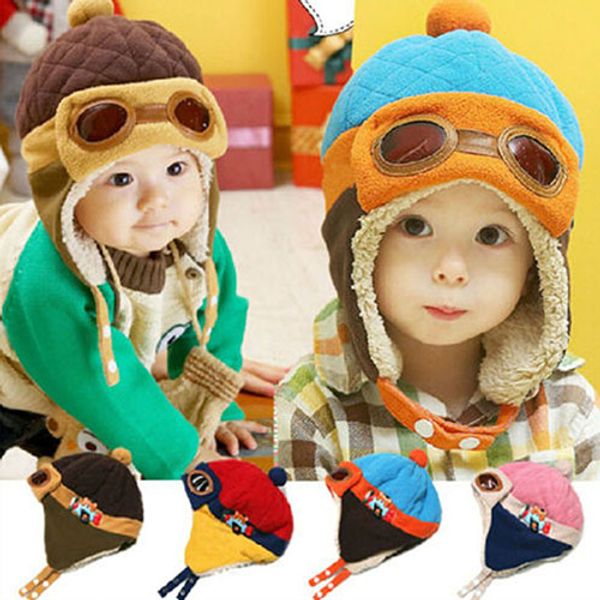 

bluelans winter baby earflap toddler girl boy kids pilot cap warm soft beanie hat