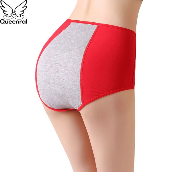 

queenral briefs women lace panties women plus size seamless panties high waist for underwear briefs cotton xxxxl size, Black;pink