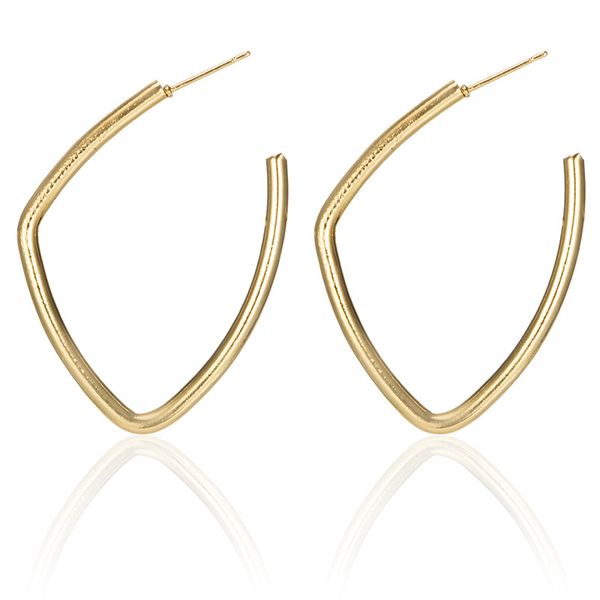 

trendy geometric piercing drop earrings irregular round dangle earrings gold silver color for women statement jewelry dhl wholesale