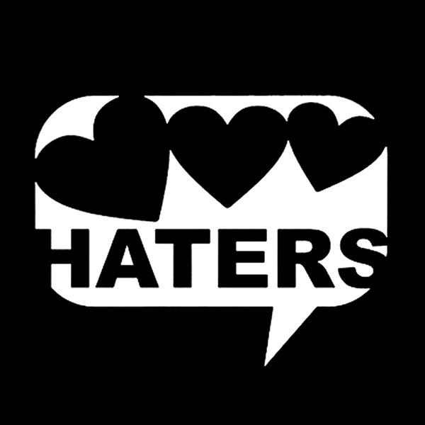 

16*12.3cm fashion personality creativity classic attractive love haters jdm vinyl decal sticker car styling