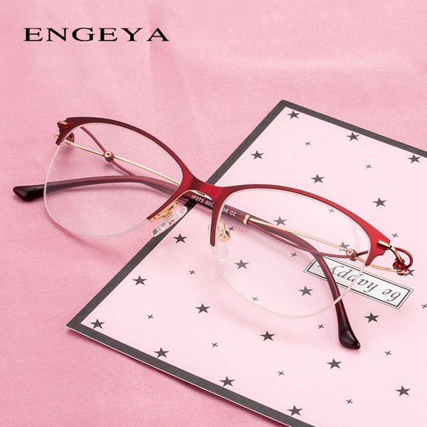 

metal women glasses clear fashion small size elegant optical oval women eyeglasses frame #ip273, Black
