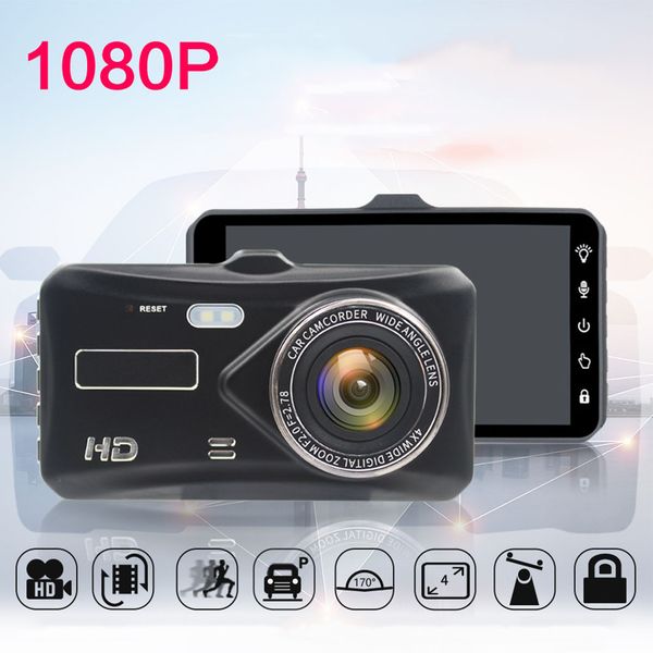

4inch car high definition zinc alloy driving parking monitor safe reminder portable dash cam 1080p screen recorder dvr car dvr