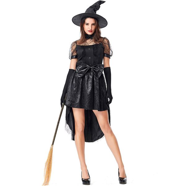 

women witch costume women magic moment costume witch halloween fancy dress, Black;red