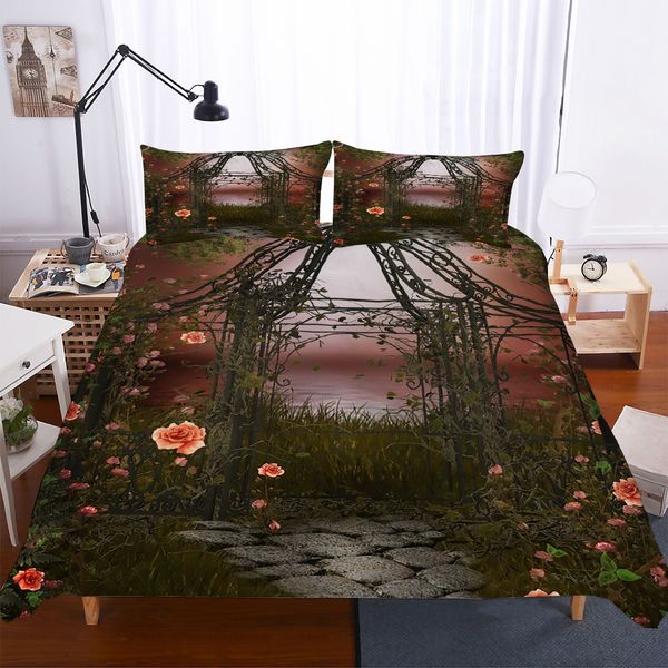 

wensdl03 quality super soft unicorn bedding cartoon duvet cover set 3d dinosaur world bed set 2/3pcs twin kids bedding