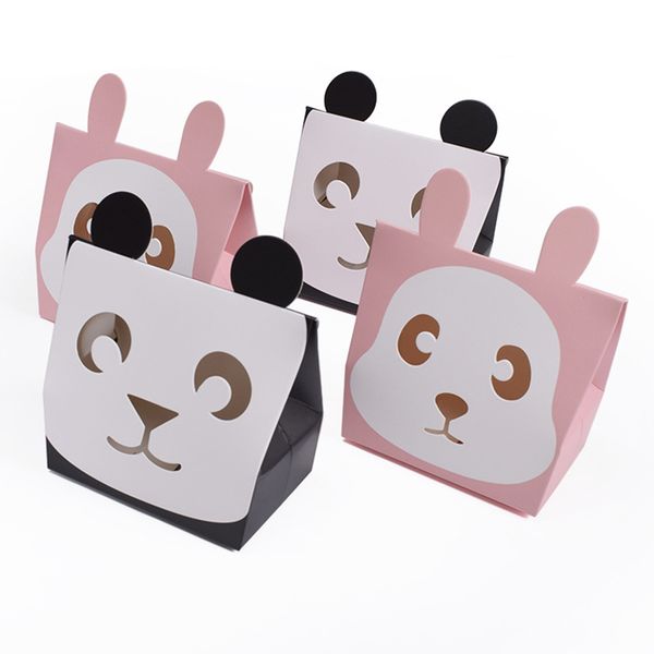 

jungle party theme panda candy bags birthday party new year delicate square gift candy box for holiday gift decoration