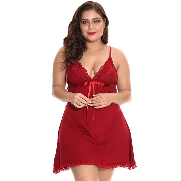 Black or Pink Colors. Red /"SEXY/" 8 Piece Plus Size Chemise Pkg