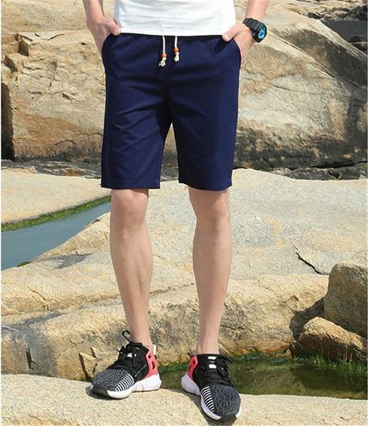 

pants with pocket teenager regular mid drawstring pure color clothing fashion relaxed apparel mens summer designer short, White;black