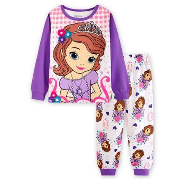 

новые дети пижама хлопок ночное мультфильм loungewear дети мальчики девочки homewear весна осень пижамы, White