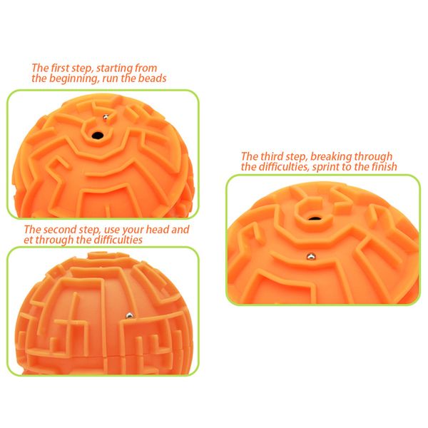 

3d maze ball interesting labyrinth puzzle game intelligence challenging three-dimensional maze training toy gift for kid