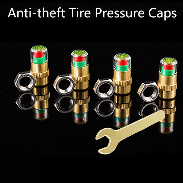 

anti-theft car tire pressure monitor 2.4 bar type valve caps universal diagnostic tools