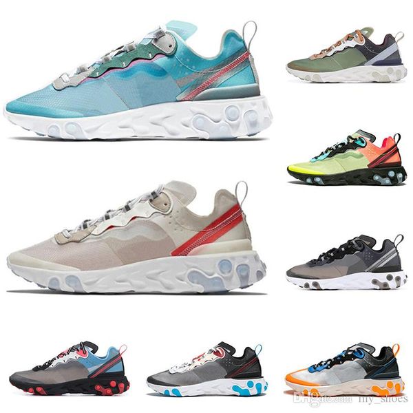 

Epic React Element 87 кроссовки для мужчин женщин белый черный Royal Tint Desert Sand мужские дизайнерские дышащие спортивные кроссовки размер 36-45