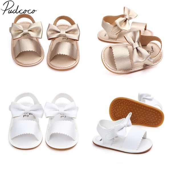 

new cute newborn infant baby girls bowknot princess shoes toddler summer sandals pu non-slip rubber shoes size 0-18m, Black;red