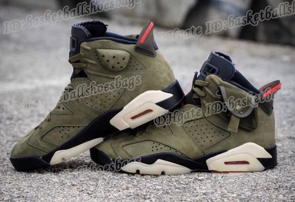 

green 6 medium olive 2019 new low men basketball shoes 6s vi sports sneakers trainers outdoor with box size 8-13