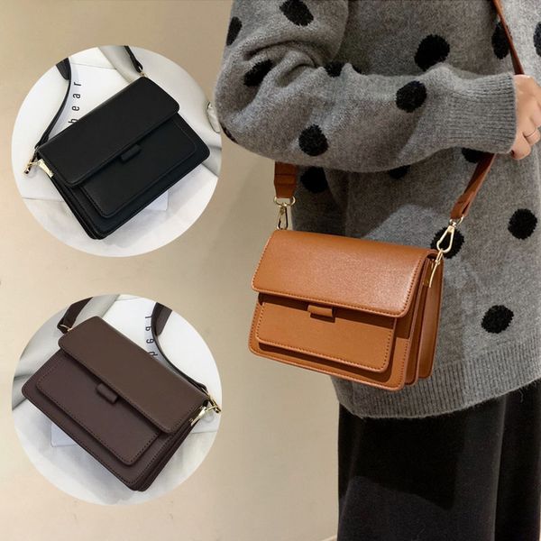 

shoulder bag for woman black crossbody bags women 2020 new small messenge bag youth ladies vintage brown pu leather waterproof