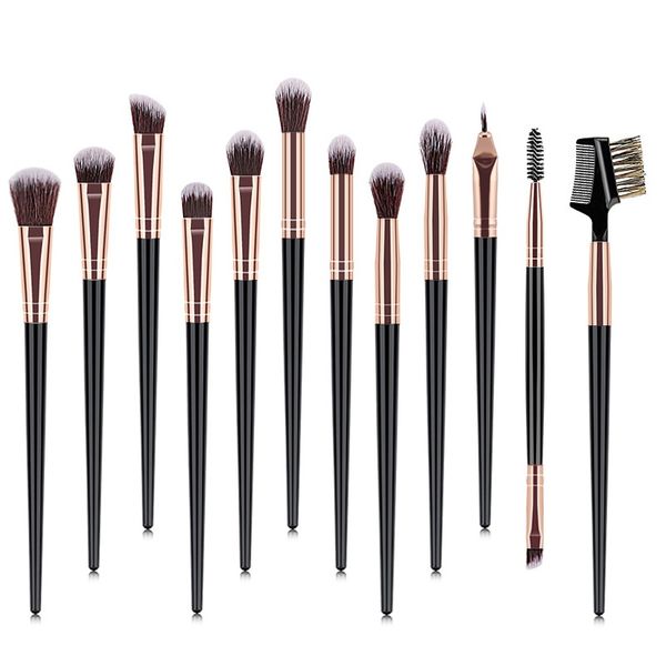 

new makeup brush 12 pcs professional mixed eye shadow eyebrow brush makeup beauty set