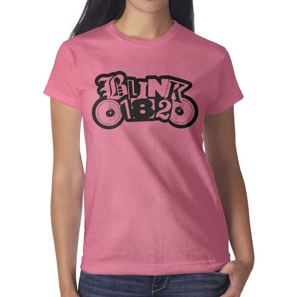 

blink 182 punk rock horn music pink womens t shirt,shirts,t shirts,tee shirts printing cool t crazy champion classic t shirt, White