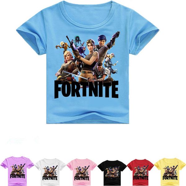 

63 colors Summer Kids T-shirt Fortnite Battle Royale Comfortable Cotton Short Sleeve T Shirt for Boys Girls Children Clothing T1G077