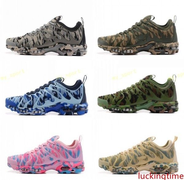 

brand new plus tn ultra green blue grey pink camo running shoes for mens women sports shoes sneakers ing