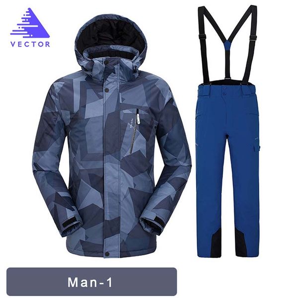 

men ski suit winter thick ski jacket thermal snowboard pants waterproof snow suit warm snowboard suits breathable skiing clothes