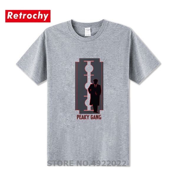 

peaky gang by order of the peaky blinder t-shirt shelby bros retro t shirt men custom short sleeve tshirt hipster clothes, White;black