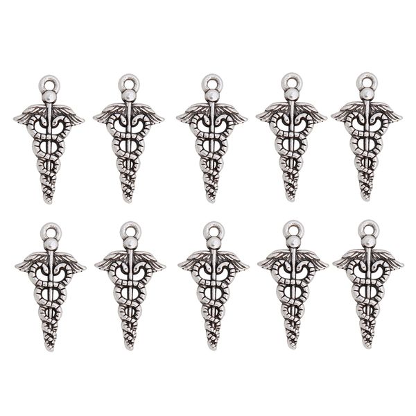 

10 pieces doctor charms, Silver