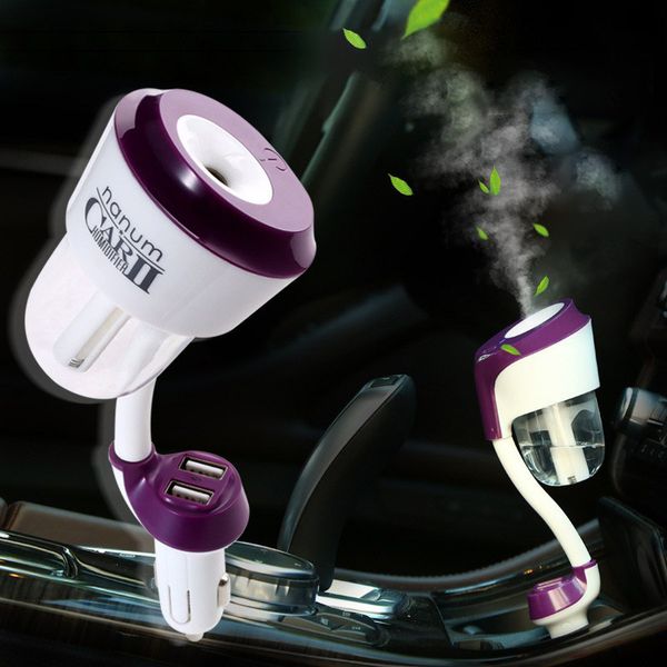 

car humidifier air purifier 12v 50ml with usb car charger auto air fresher vehicle freshener aroma diffuser