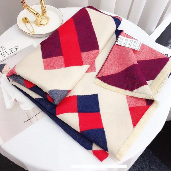 

fashion-fashion brand men and women winter warmth soft elegant fashion versatile high-quality scarf a variety of colors are welcome to b4, Blue;gray