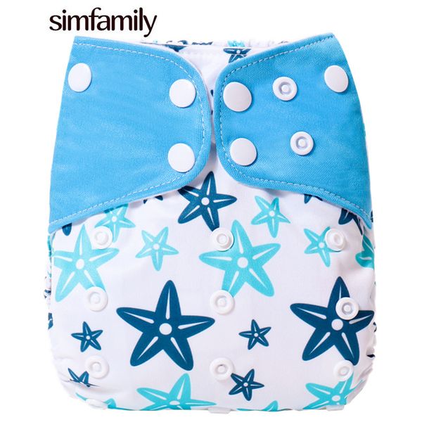 

cloth diapers [simfamily]1pc 2021 reusable waterproof digital printed baby diaper adjustable nappies fit for 3-15kg