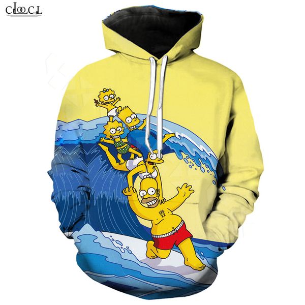 

2020 new style anime the simpsons hoodie men women homer j. simpson hooded pullovers 3d printed fashion casual streetwear coat