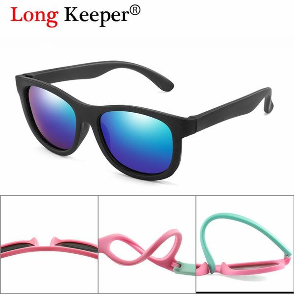 

2020 polarized mirror kids sunglasses boys girls baby infant fashion round sun glasses uv400 eyewear child shades gafas infantil lrnzq, Blue