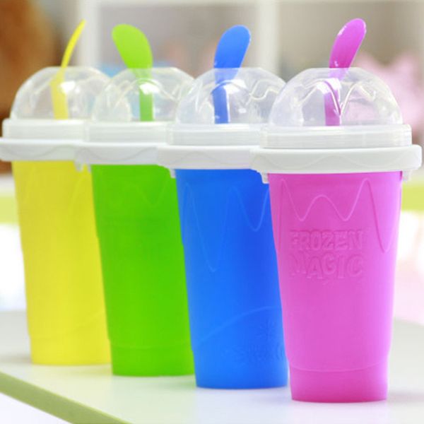 

easy diy smoothie cup with straw magic pinch smoothie maker travel camp portable silicone smoothie cup sand ice cream slush maker vt0369
